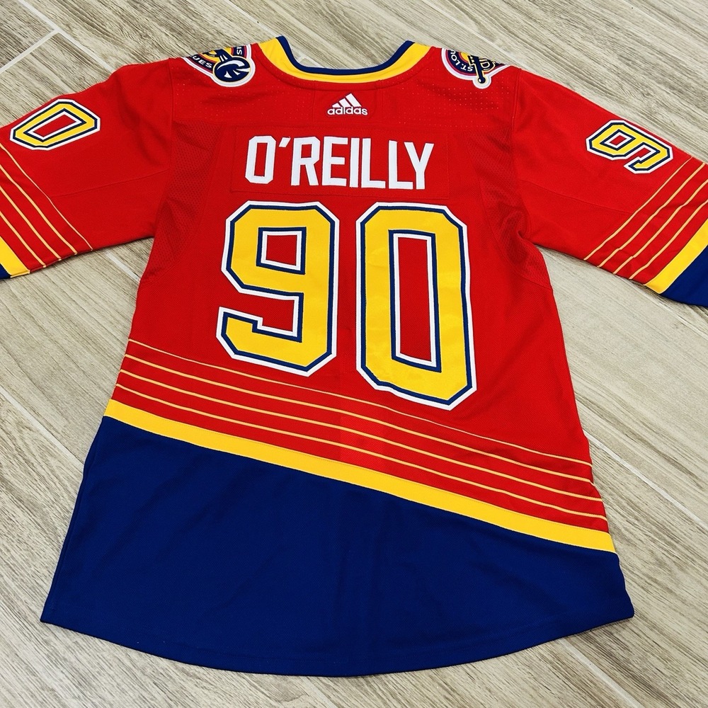St. Louis Blues Ryan O'Reilly Adidas Reverse Retro 1.0 hockey jersey Men's 46